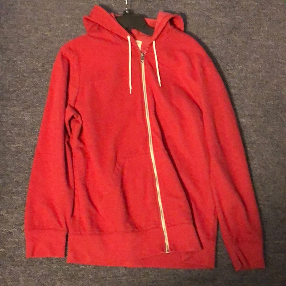 Red Zip Up Hoodie